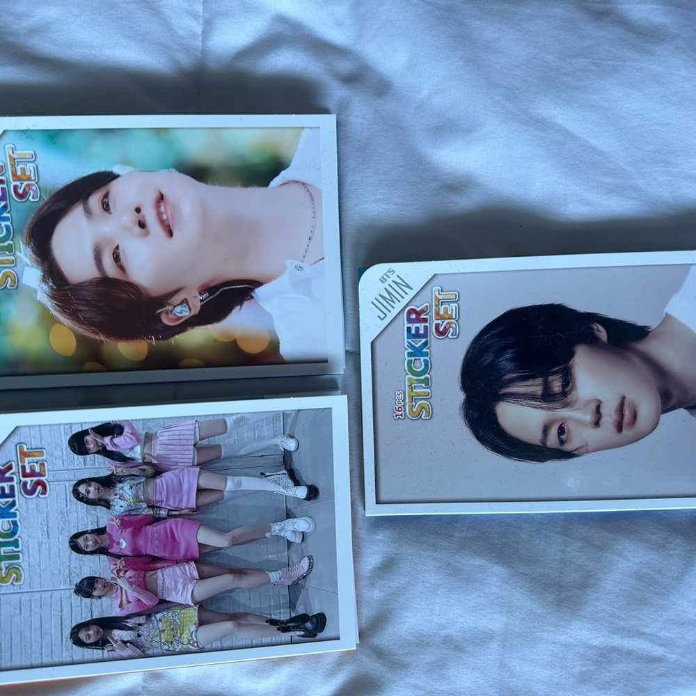 BTS & Lesserafim Sticker Set and Message Card